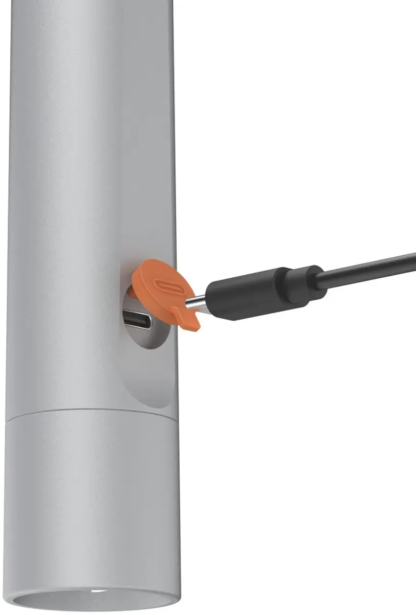 Hama FL250-C Zaklamp - 250 Lumen - USB-C - Zilver - afbeelding 2 van 6