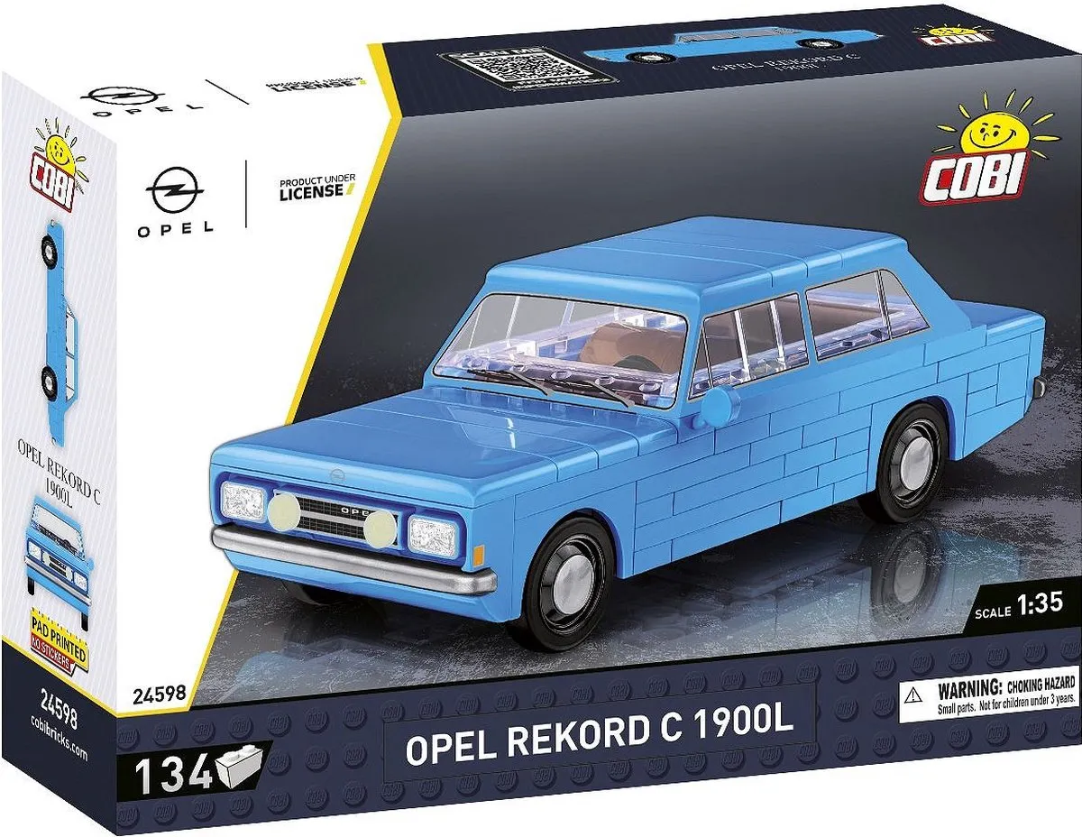 Cobi Opel Rekord C 1900 L - 134 Stukken - Meerkleurig