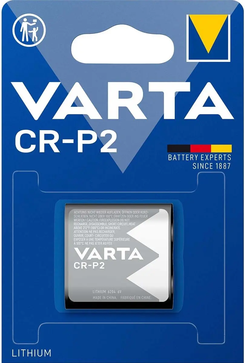 Varta CR-P2 Lithium Cilindrische Batterij 1600mAh