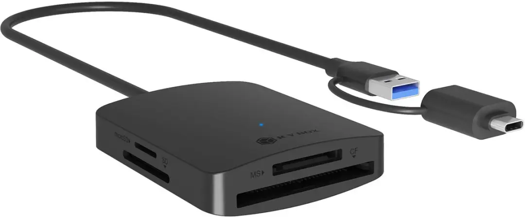 Icy Box IB-CR302-CU3 Geheugenkaartlezer USB 3.2 Gen 1