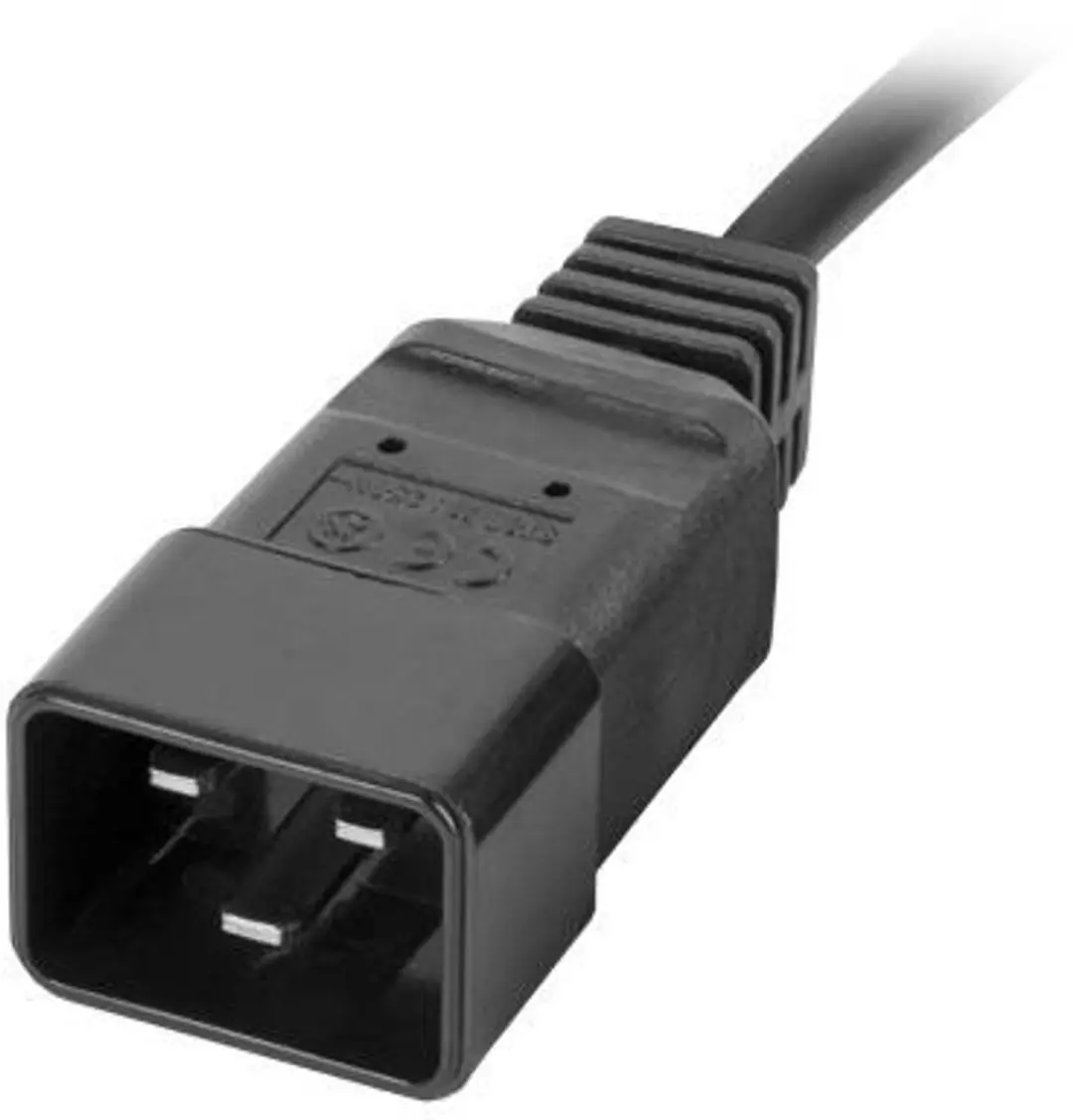 Lanberg Serie PDU-02I1908I-0200-C20-BK Stroomverdeler 1U 16A - 10 Stopcontacten Zwart - afbeelding 3 van 6