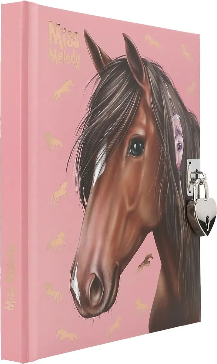 Miss Melody Dagboek met Stickers - Roze/Bruin