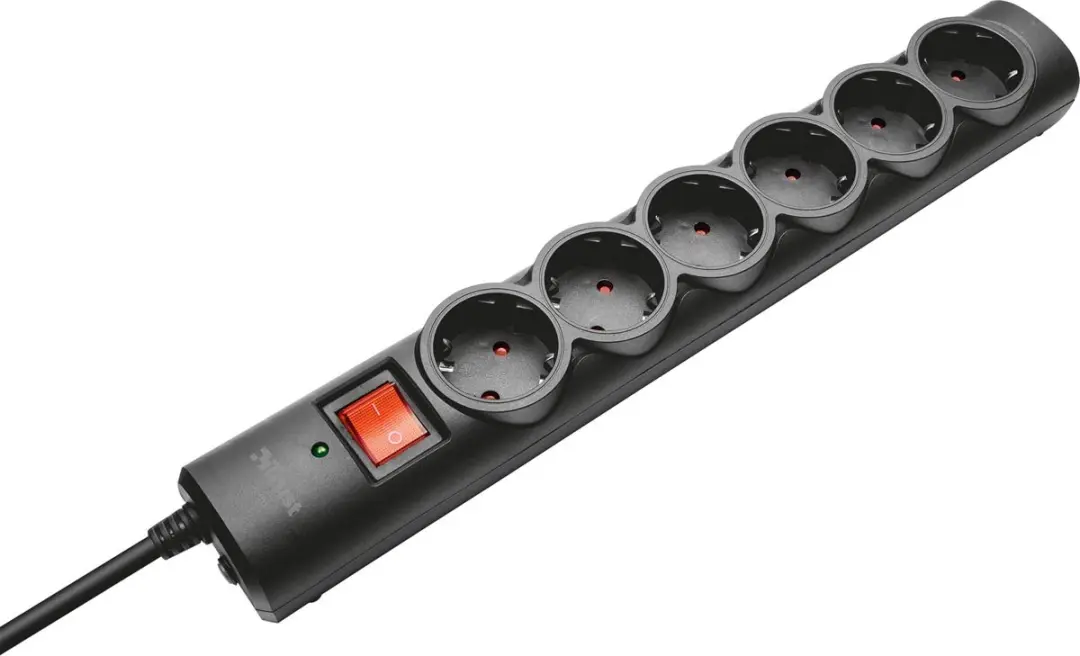 Trust 6-Port Surge Guard 8713439210590 Spanningsbeschermer