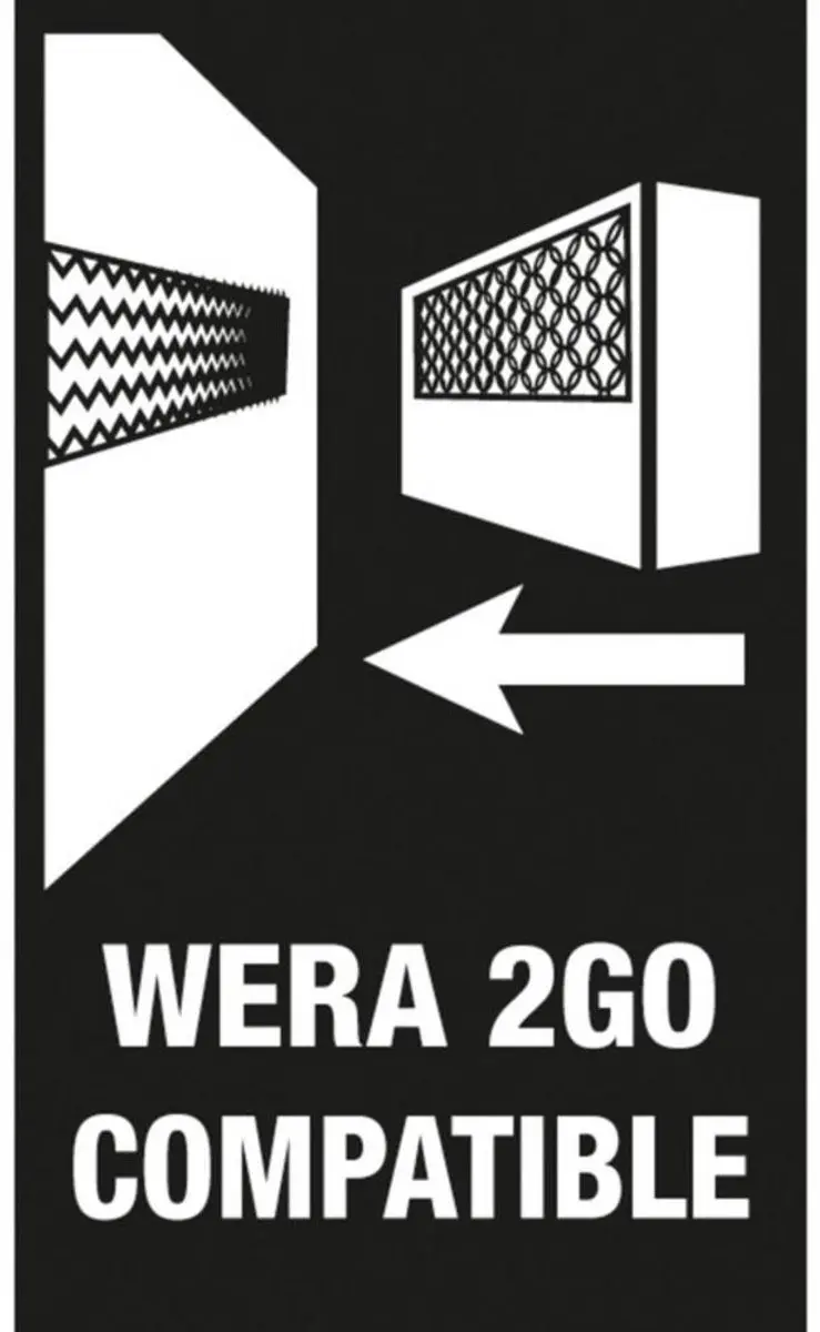 Wera Klittenbandstrips 240x50mm - Zwart