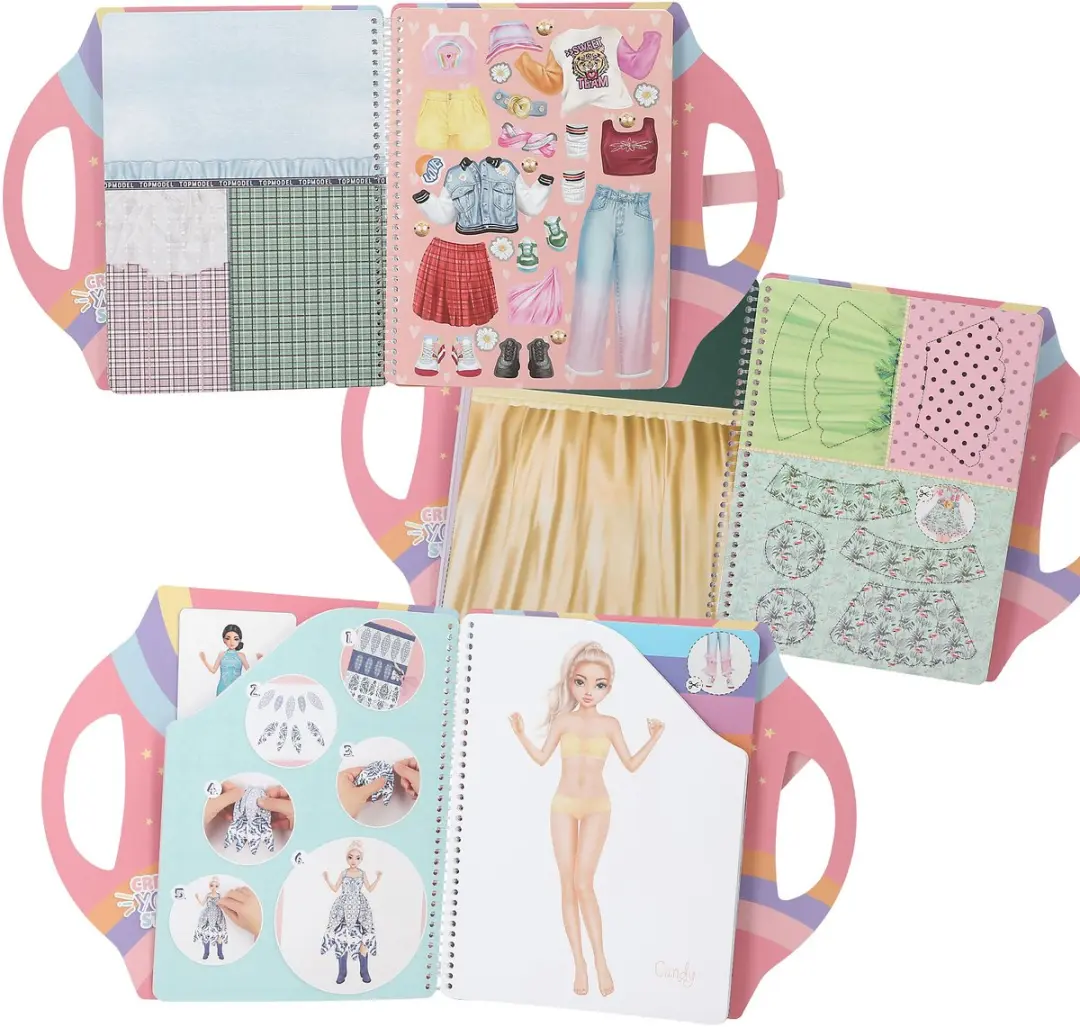 Depesche TOPModel Dress Me Up Collage Boek - Multicolor