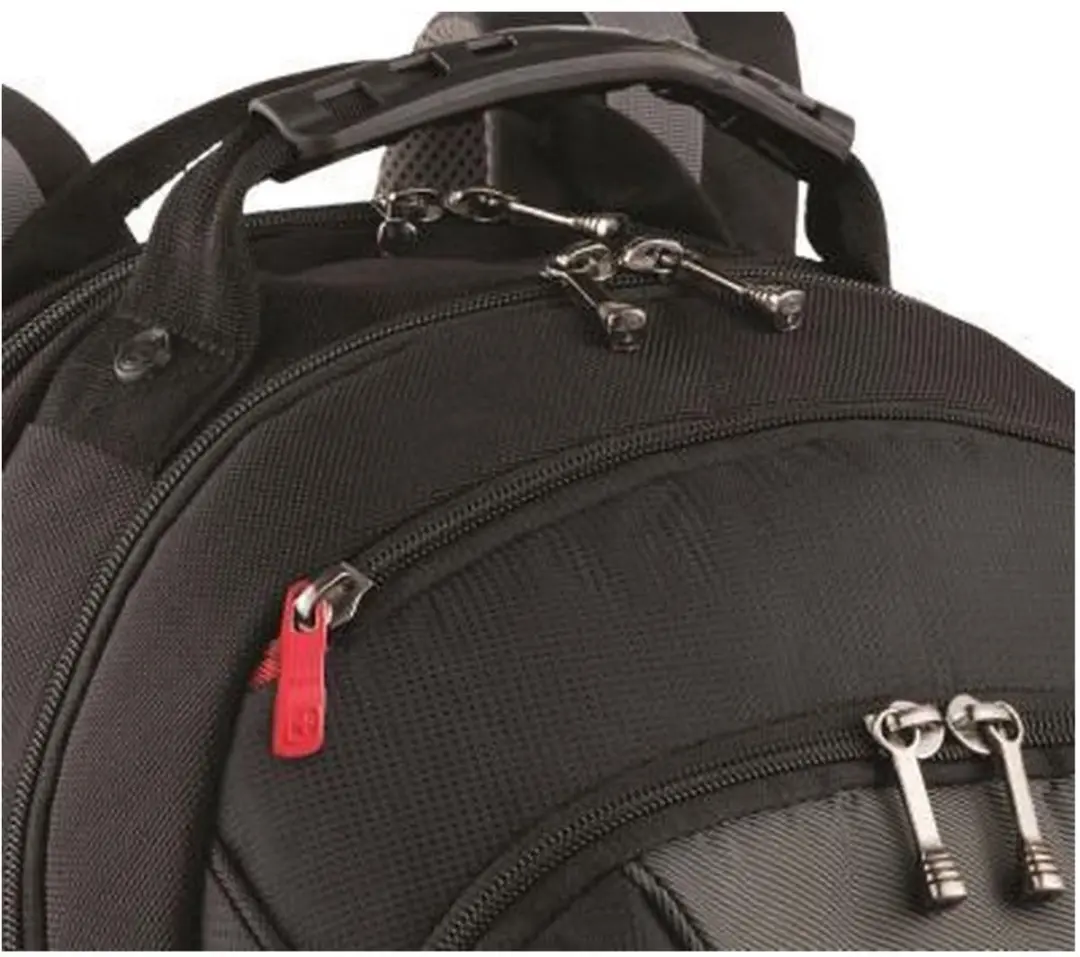 Wenger Legacy 16 Rugzak 600631 - 11 Vakken - Zwart/Grijs - afbeelding 6 van 6