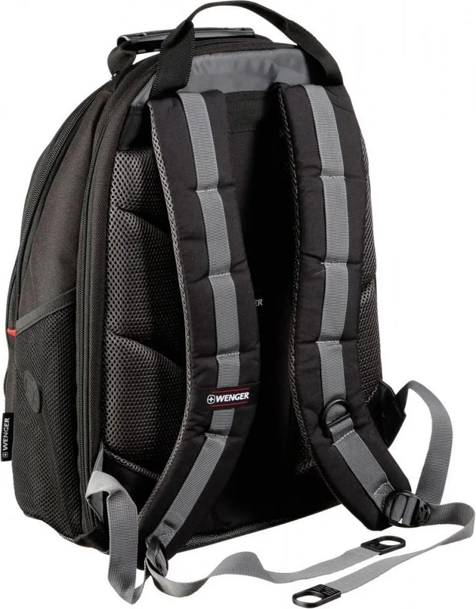 Wenger Legacy 16 Rugzak 600631 - 11 Vakken - Zwart/Grijs