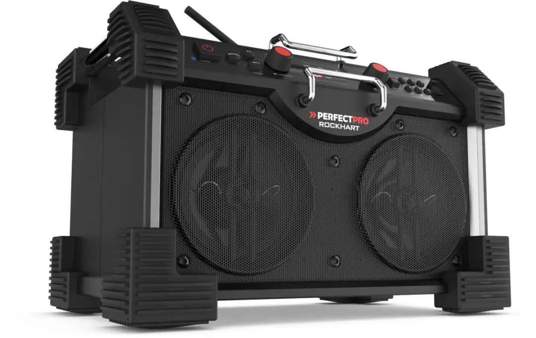 Perfectpro Rockhart RH4 Bouwradio - DAB+ Bluetooth - 30W - Zwart