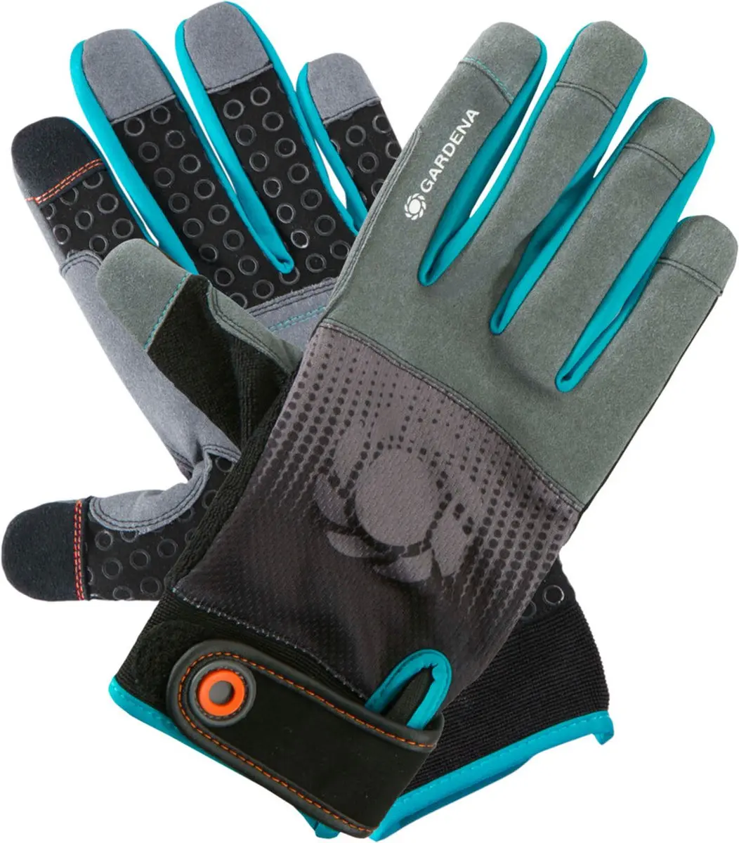 Gardena Werkhandschoenen Maat L - Grijs/Zwart/Blauw