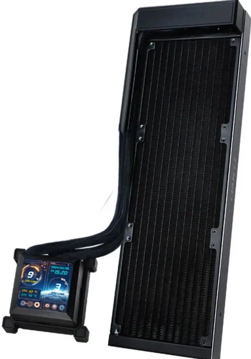 Lian Li Hydroshift LCD 360N Processor Koeler - 360mm - LCD - Zwart