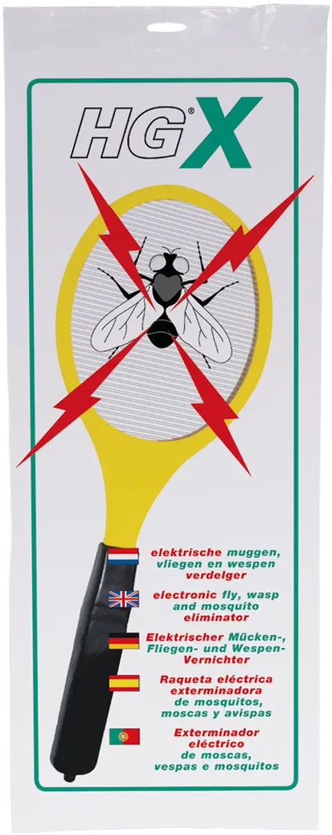 HGX Elektrische Vliegenmepper - Geel - afbeelding 6 van 6