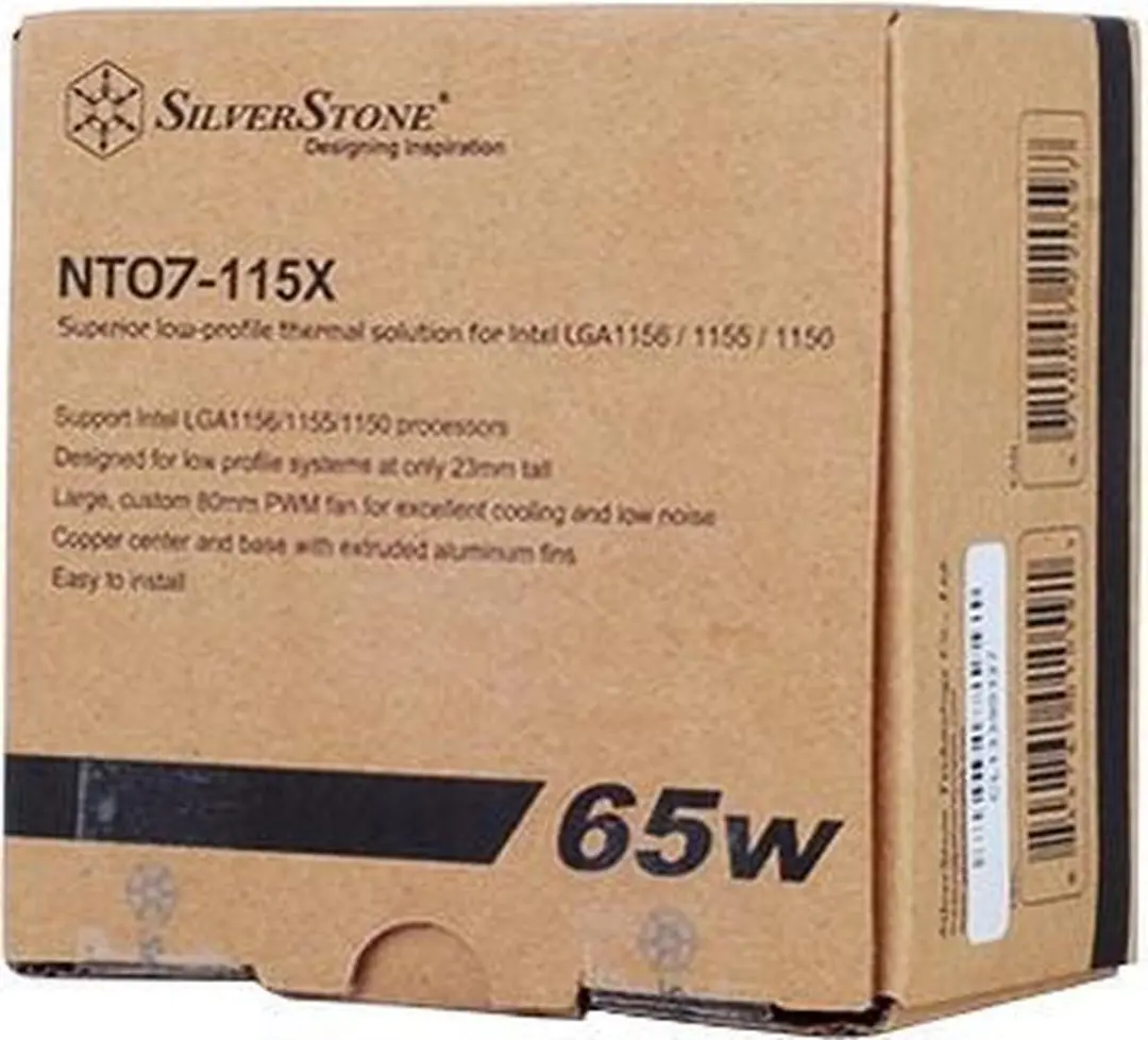 SilverStone Nitrogon NT07-115X CPU-koeler - Zwart/Grijs