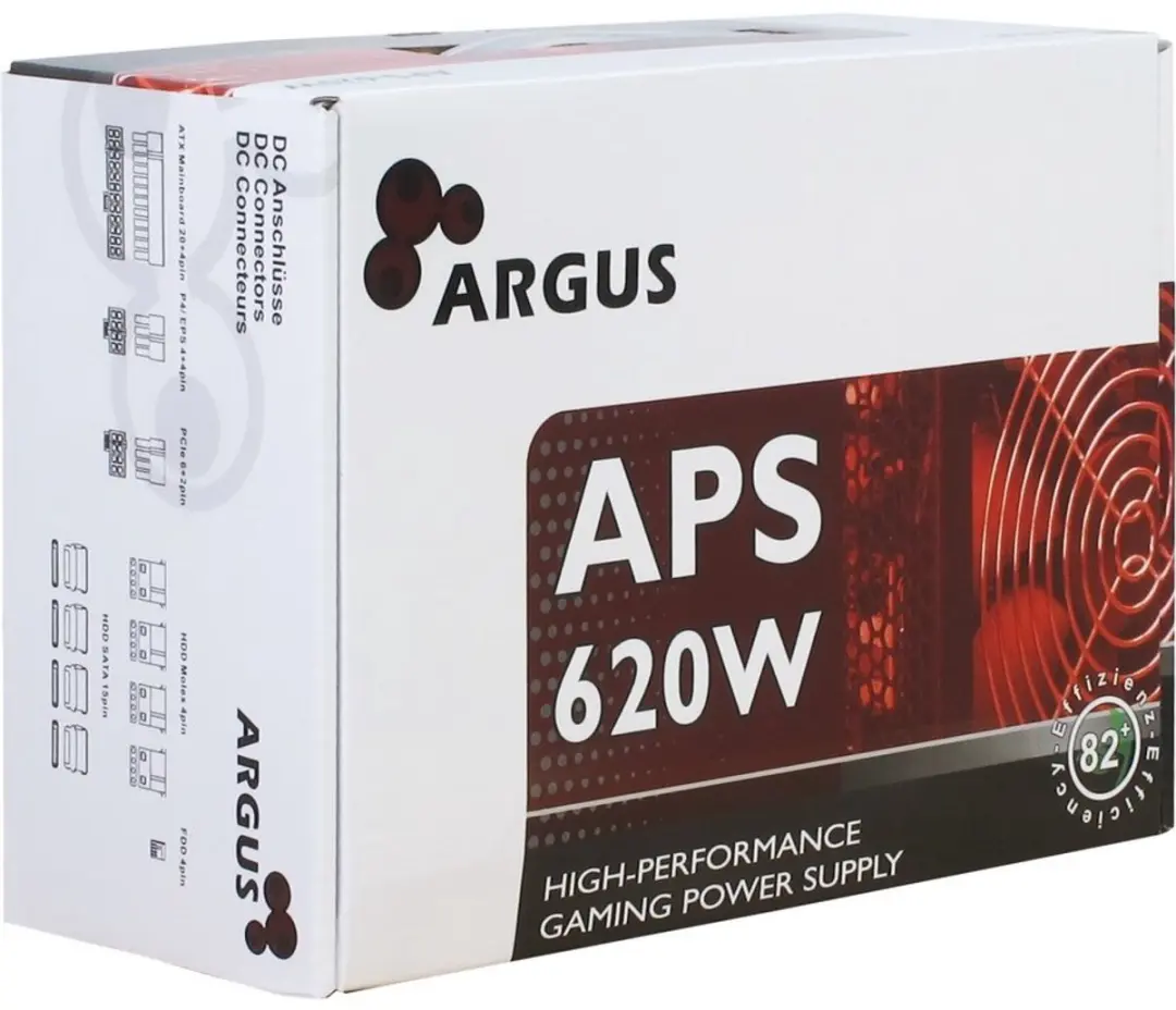 Inter-Tech Argus APS 88882118 Voeding 620W - Zwart