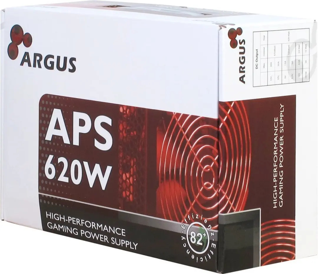 Inter-Tech Argus APS 88882118 Voeding 620W - Zwart