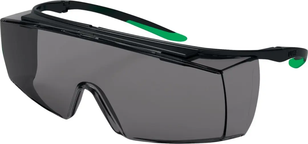 Uvex Super F OTG 9169-543 Overzetbril - Zwart/Groen