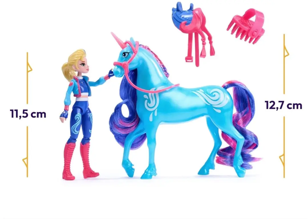 Unicorn Academy Pop Isabel & River Speelfigurenset - 3x Knoopcel - MPN 6066842