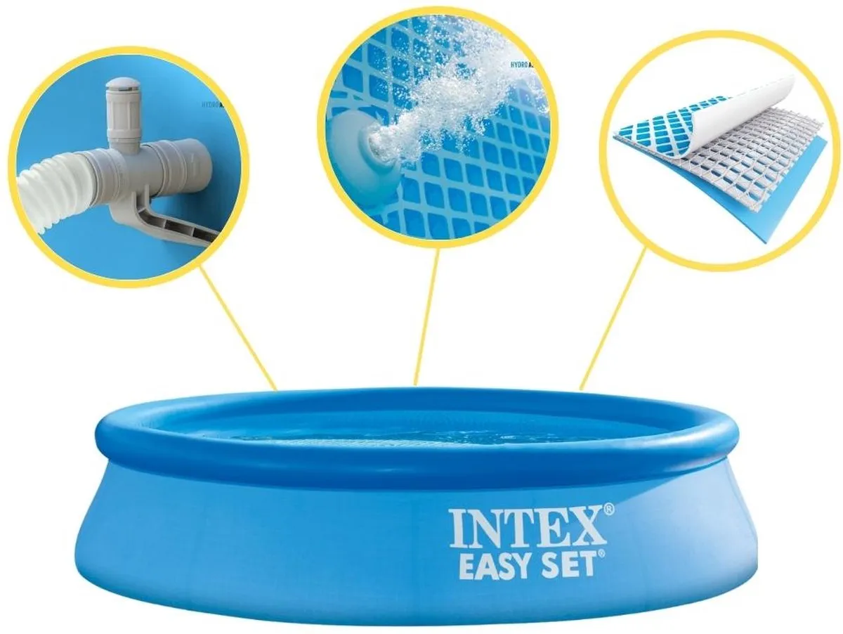 Intex Easy Set 28132GN Opblaaszwembad 366x76cm - Blauw