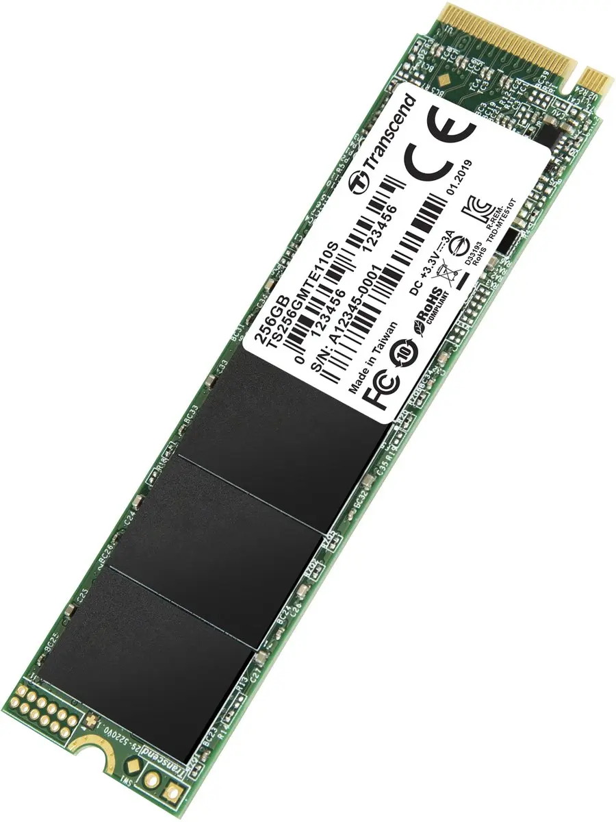 Transcend 110S M.2 SSD 256GB PCIe 3.0 NVMe - TS256GMTE110S