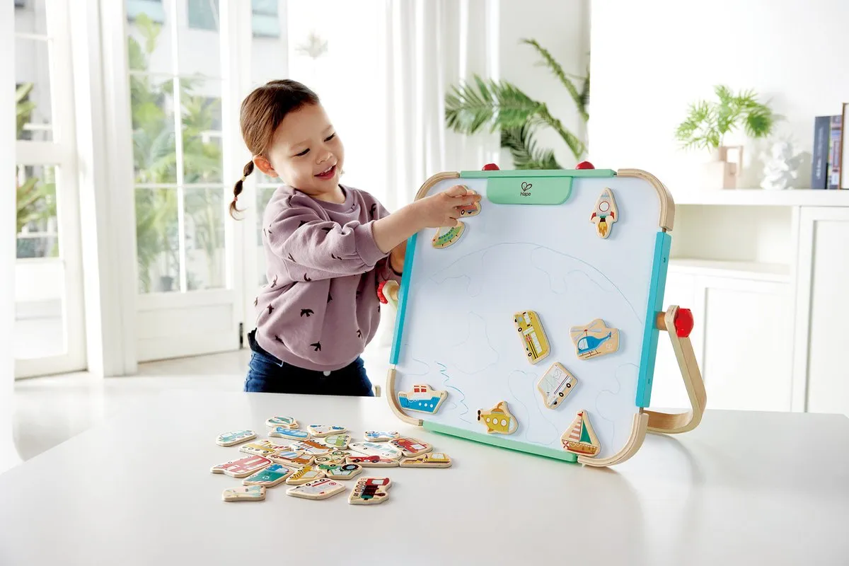 Hape E2008A Magnetische Voertuigen Set - 30 Stuks - Multicolor - afbeelding 6 van 6
