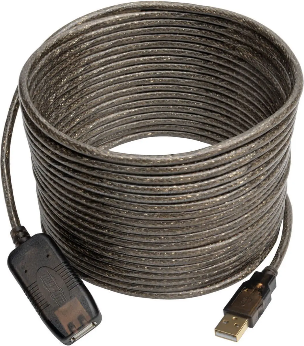 Tripp Lite U026-025 USB 2.0 Verlengkabel - 7,6m - Zwart