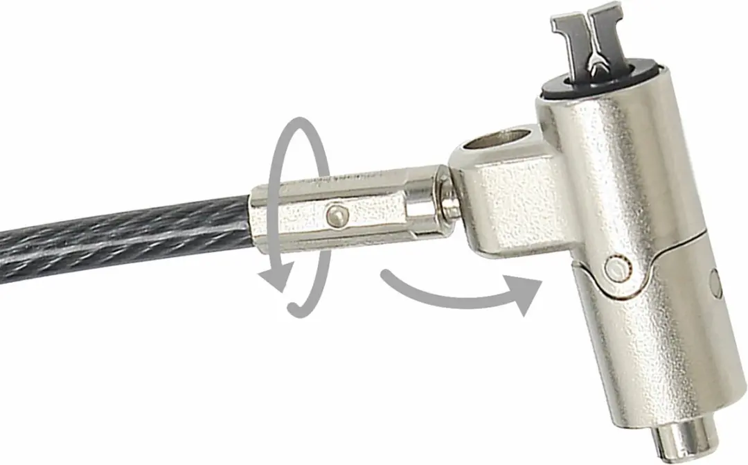 Dicota D31886 Kabelslot - 2m - Zwart/Zilver