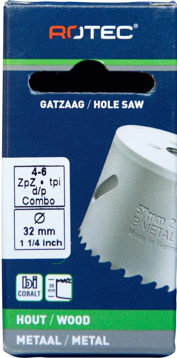 Rotec Cobalt 32mm Gatzaag - 527.0320