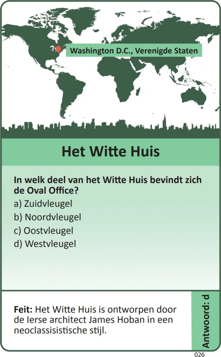 Tactic Architectonische Wonderen Kaartspel 58336 - 2-6 Spelers