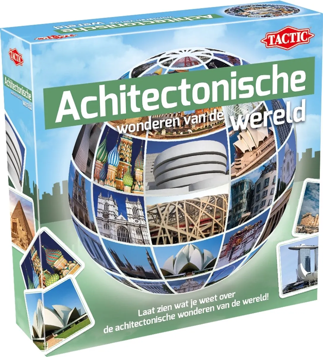 Tactic Architectonische Wonderen Kaartspel 58336 - 2-6 Spelers