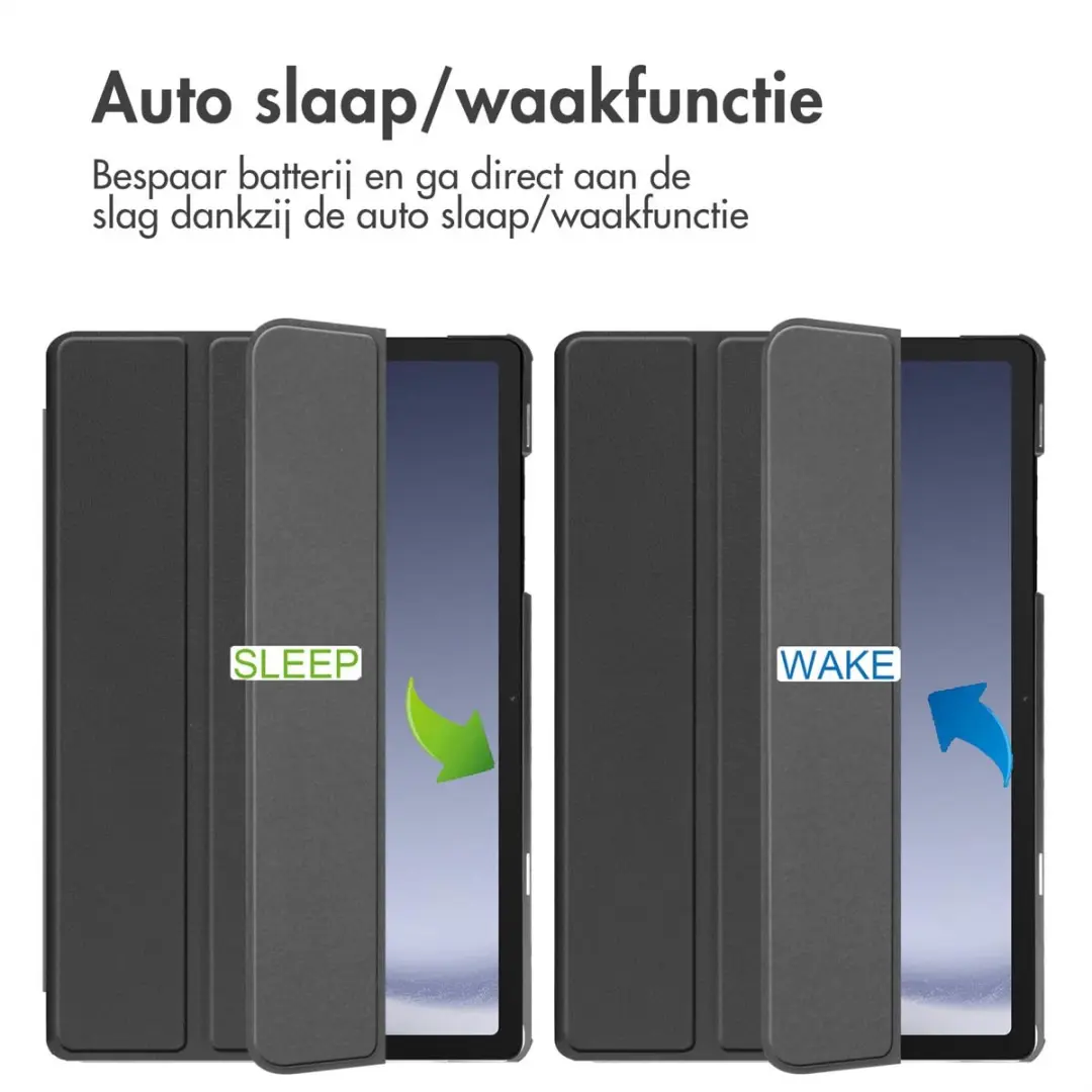 Accezz Trifold Bookcase Samsung Galaxy Tab A9 Plus 11" - Zwart