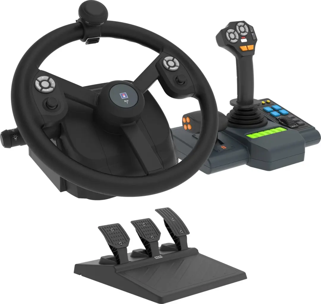 Hori Farming Control System HPC-043U - Stuurwiel 35cm + Pedalen