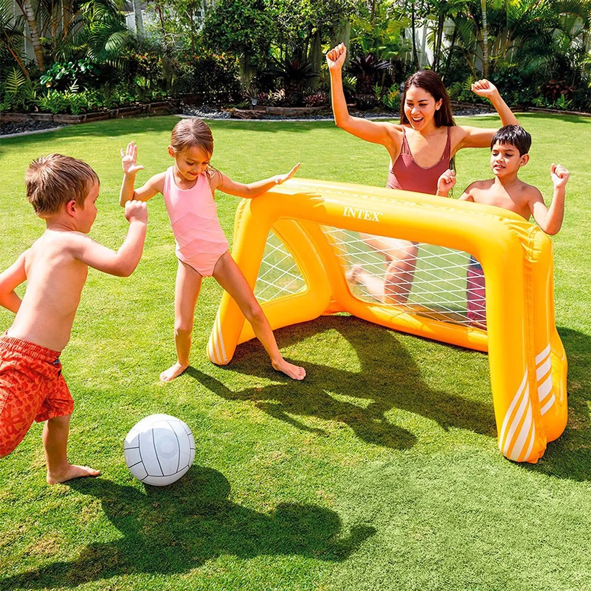 Intex Voetbaldoel 124x84x76cm - Oranje