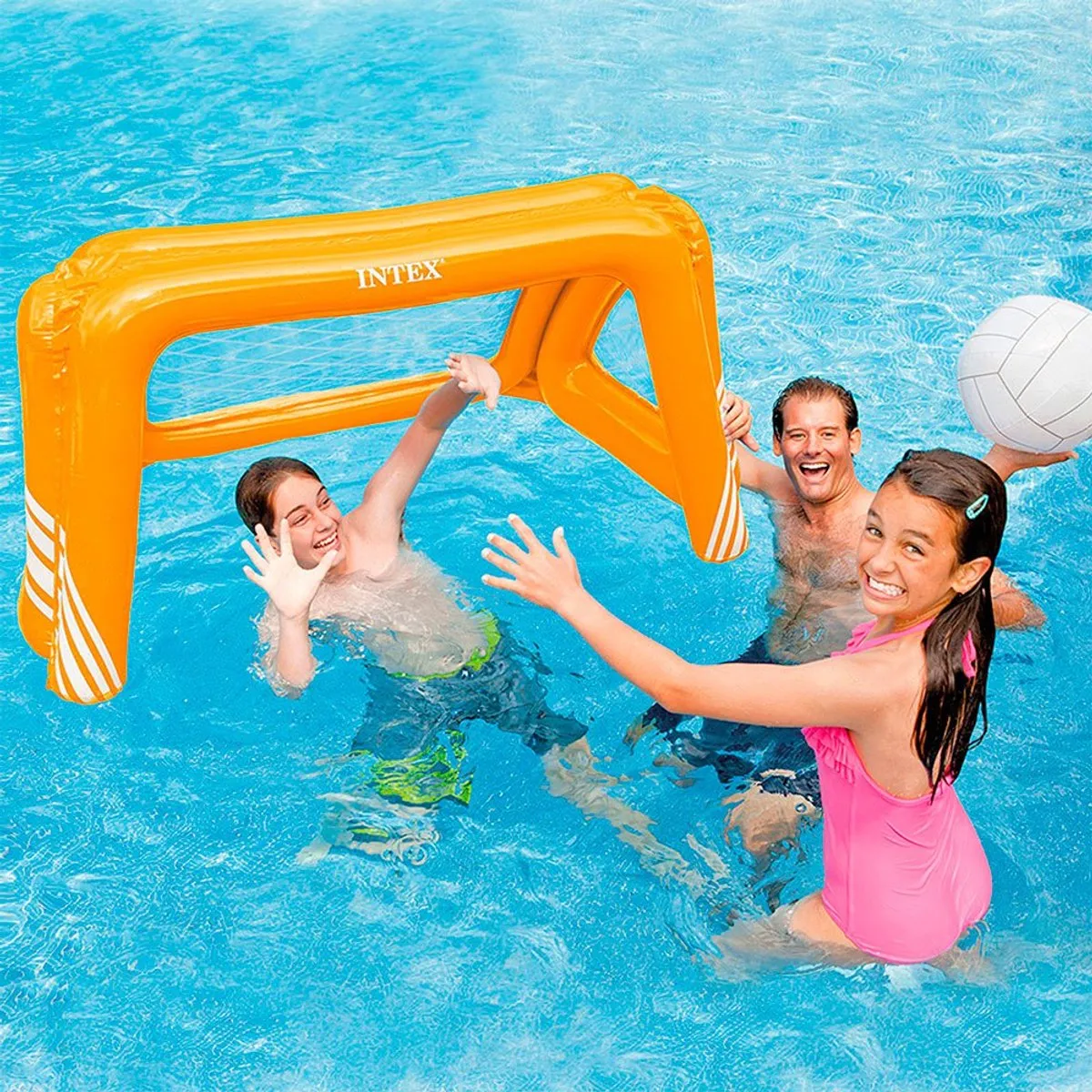 Intex Voetbaldoel 124x84x76cm - Oranje - afbeelding 6 van 6