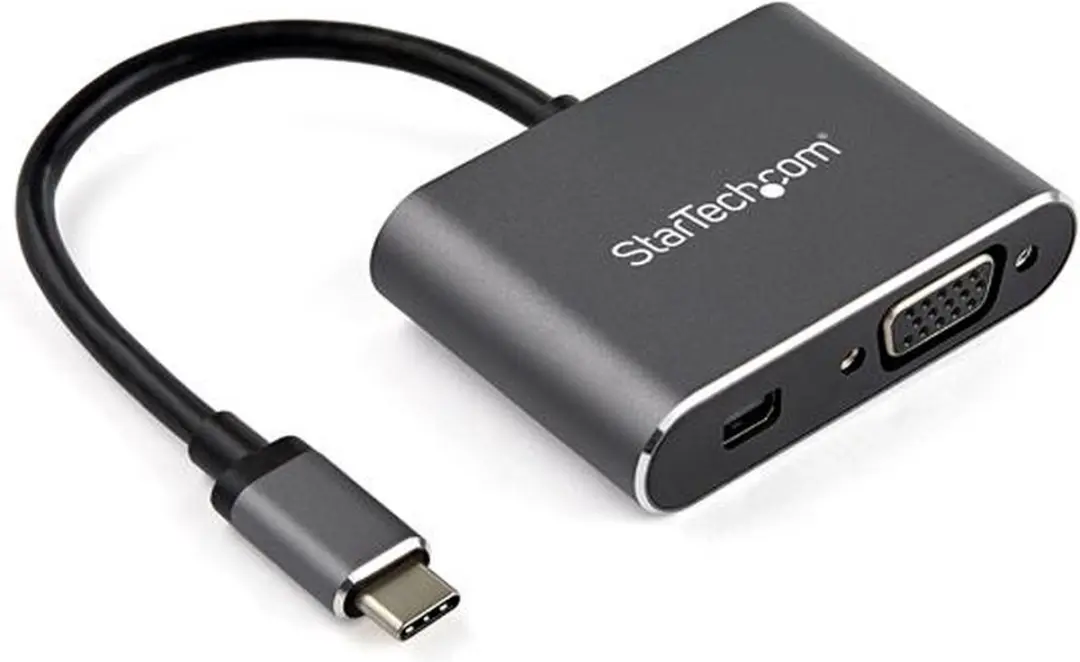 Startech CDP2MDPVGA USB-C naar mDP/VGA Adapter 4K 60Hz - Grijs