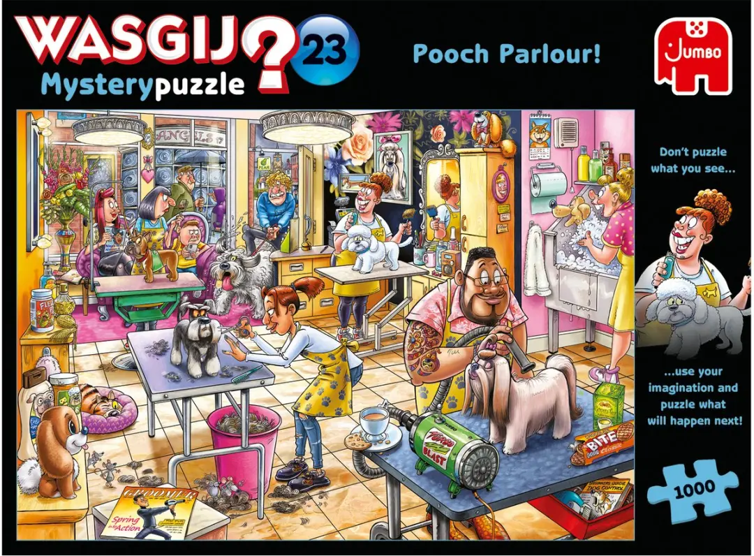 Jumbo Wasgij Mystery 23 Trimsalon Kwispel! Legpuzzel 1000 Stuks
