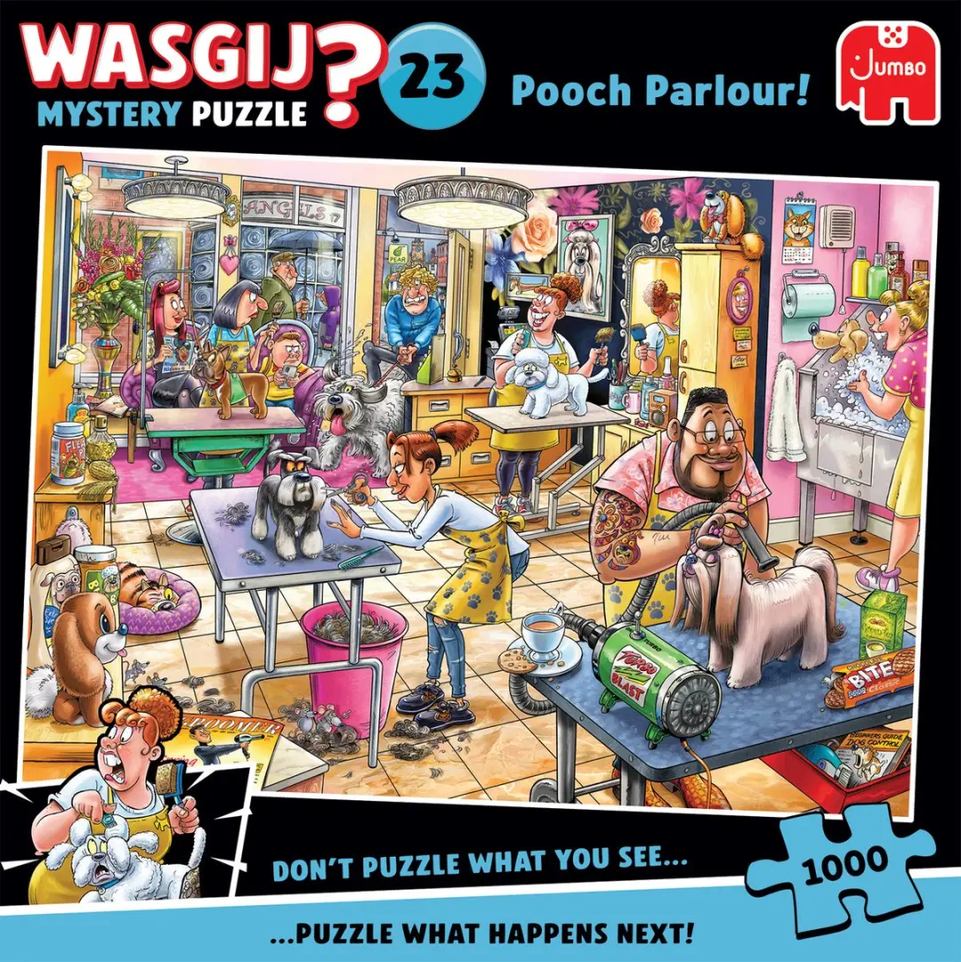 Jumbo Wasgij Mystery 23 Trimsalon Kwispel! Legpuzzel 1000 Stuks