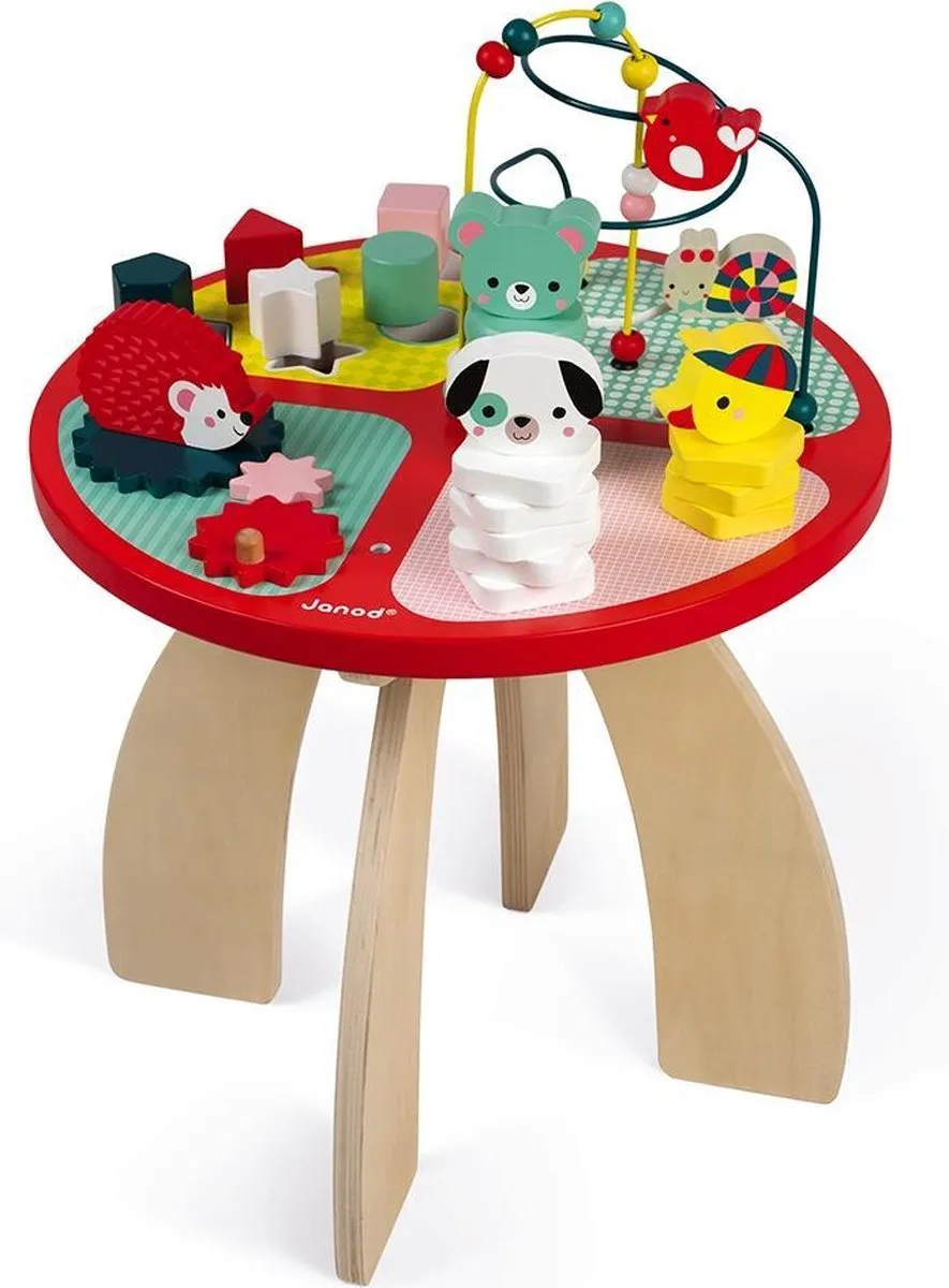 Janod Baby Forest Houten Activiteitentafel - Multicolor