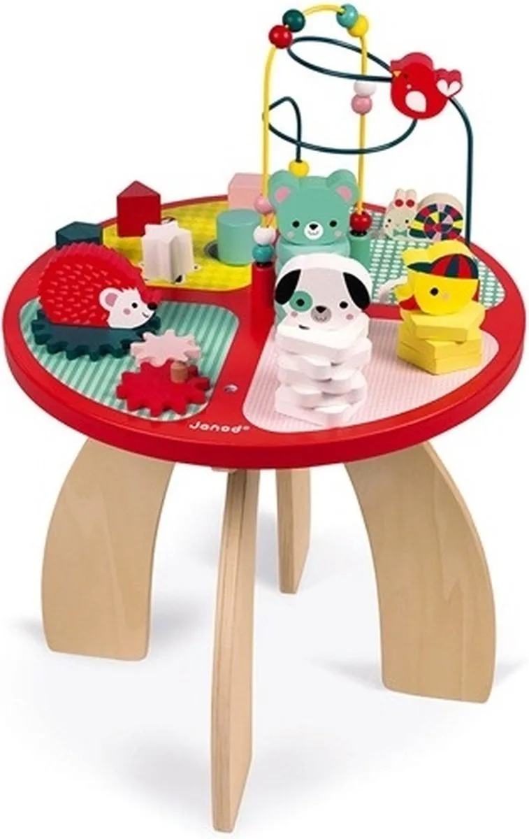 Janod Baby Forest Houten Activiteitentafel - Multicolor