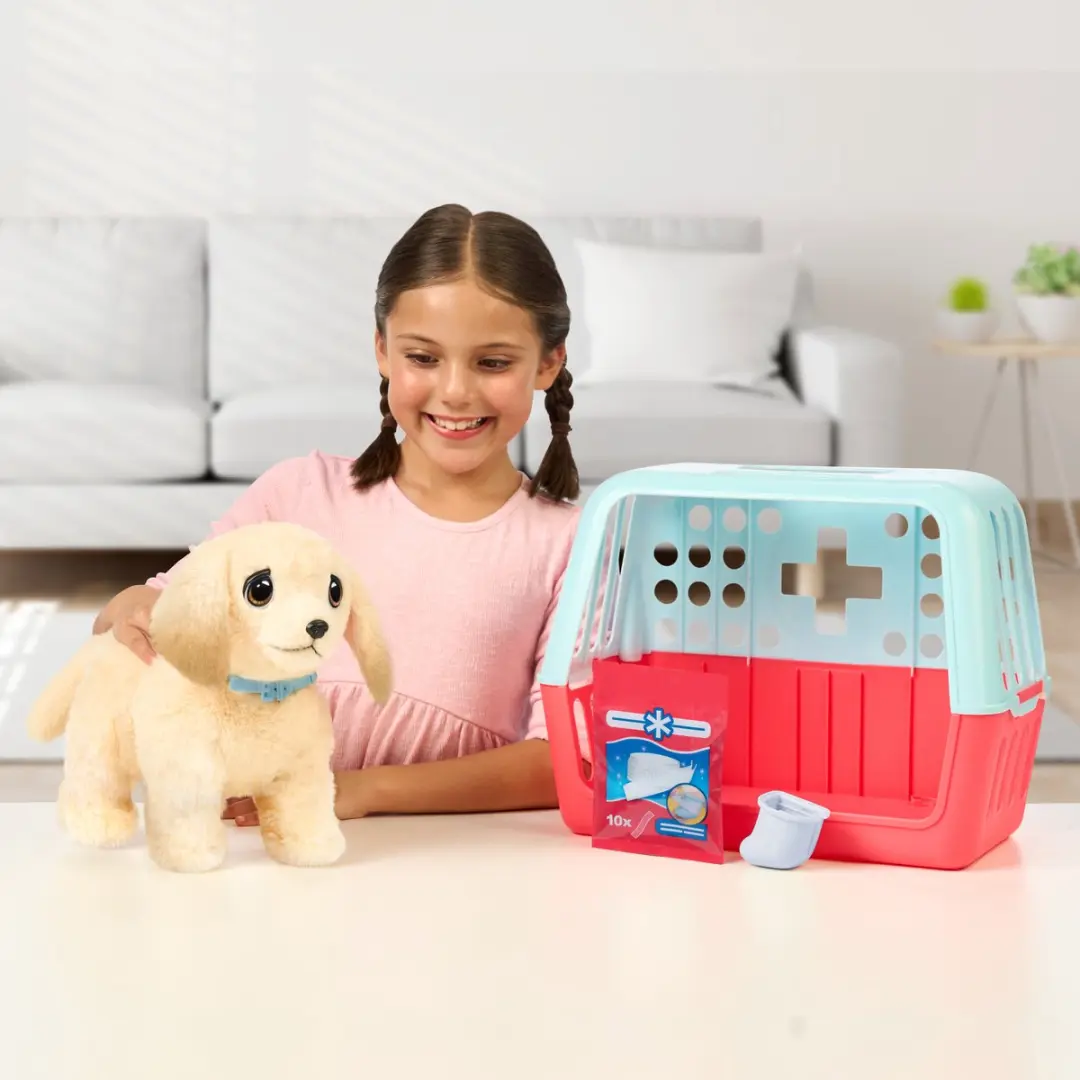 Little Live Pets Ouchies Puppy Cooper Interactieve Knuffel - Bruin