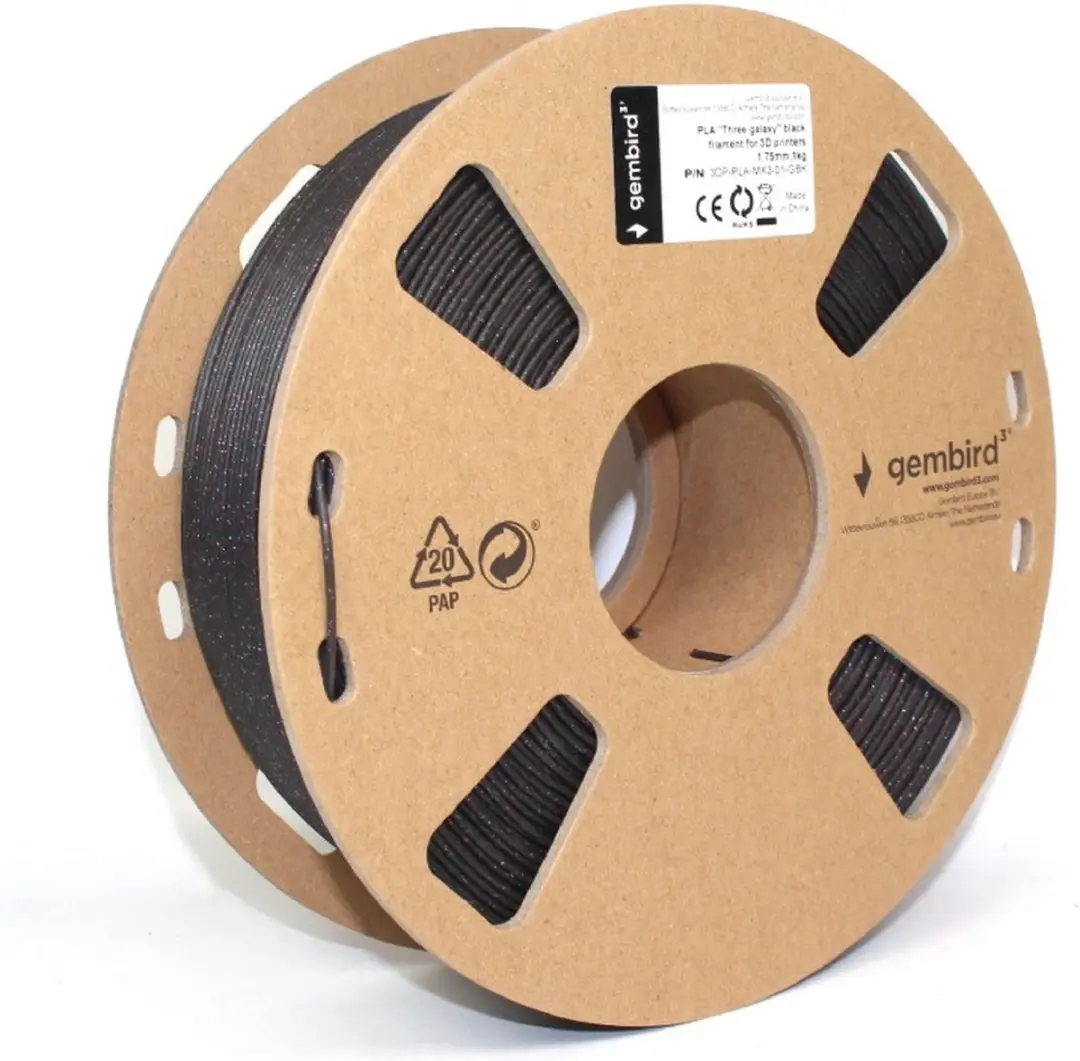 PLA Three Galaxy Zwart 1.75mm 1kg