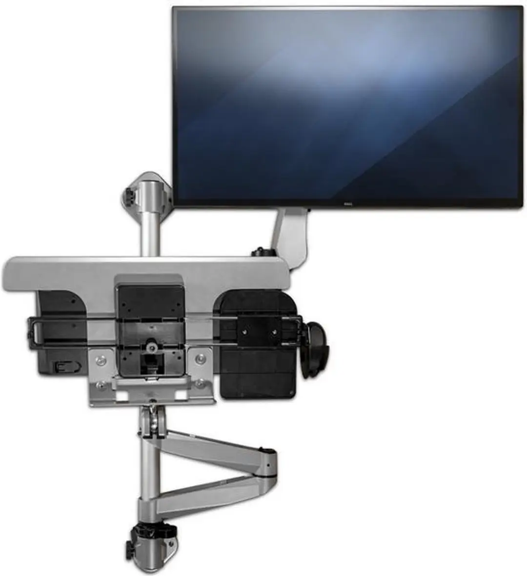 Startech WALLSTSI1 Wandmontage Zit-Sta Werkplek - Zwart-Grijs