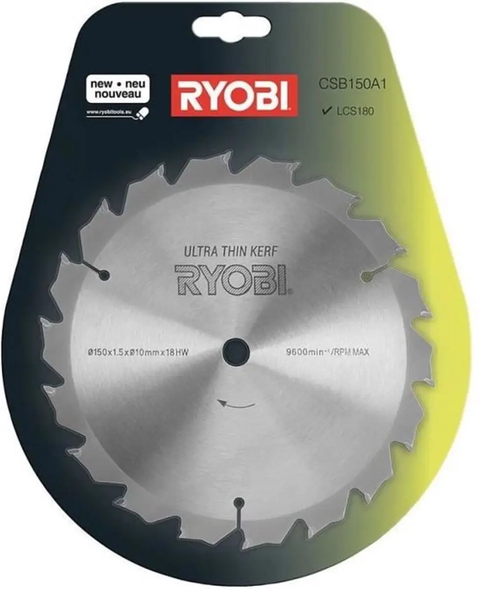 Ryobi CSB150A1 Cirkelzaagblad 150mm - 18 Tanden - Hout