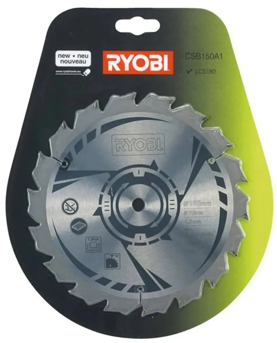 Ryobi CSB150A1 Cirkelzaagblad 150mm - 18 Tanden - Hout