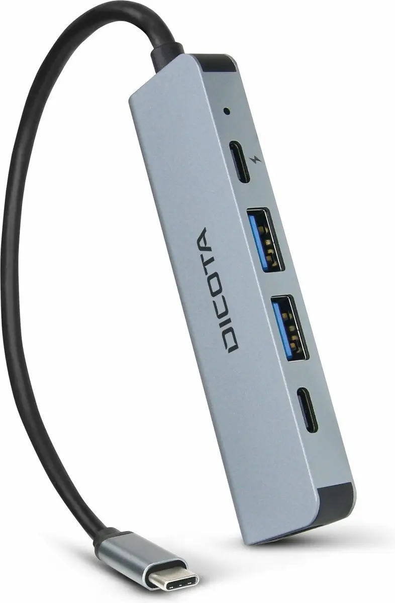 Dicota D32060 USB-C Dockingstation - 4x USB - Zilver