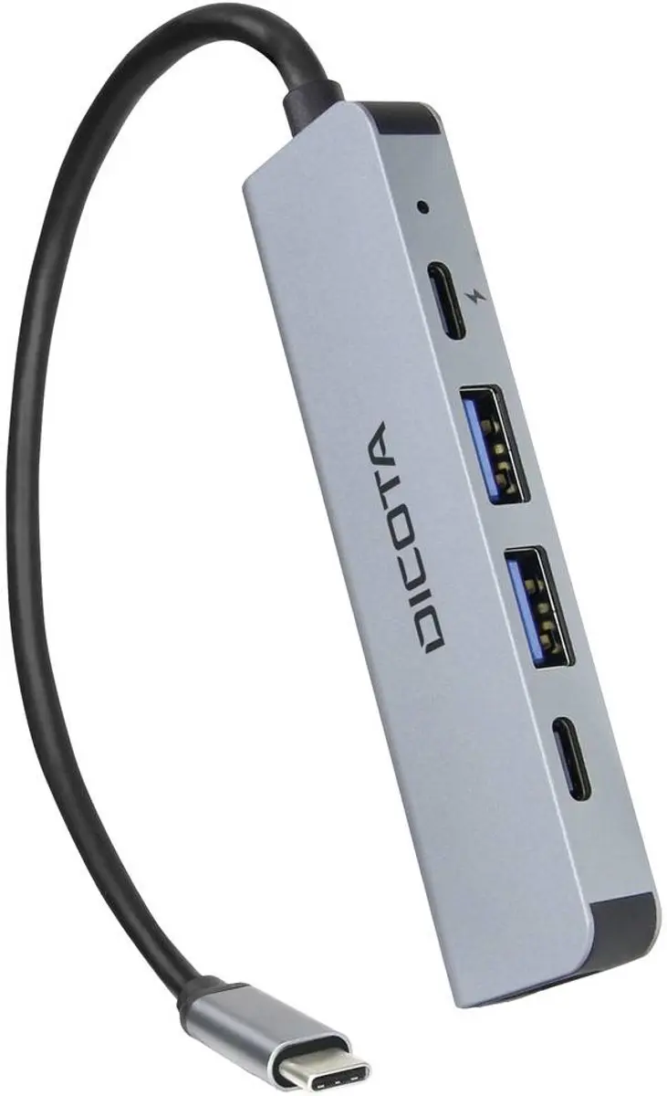 Dicota D32060 USB-C Dockingstation - 4x USB - Zilver