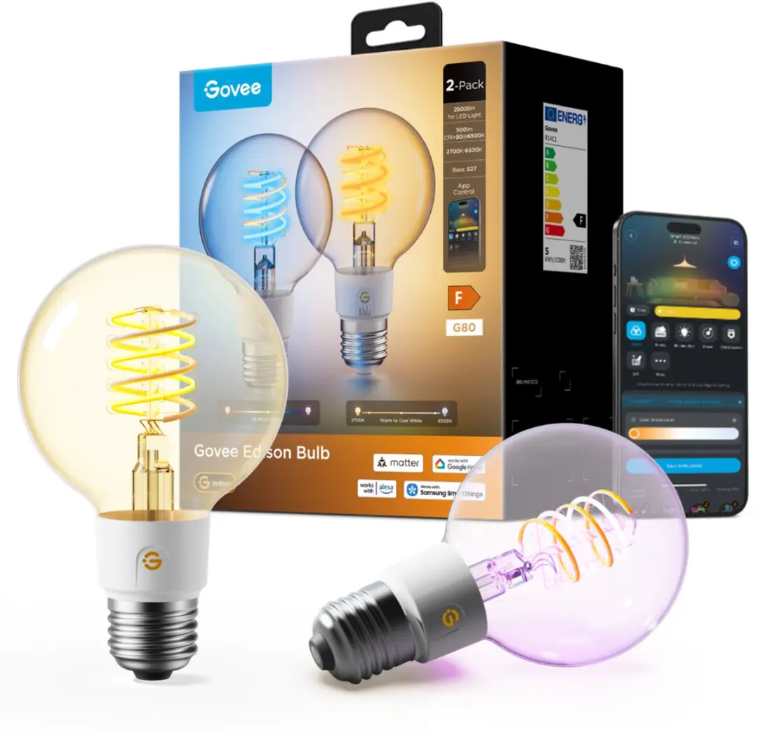 Govee G80 Smart Edison LED Lamp E27 RGBWW