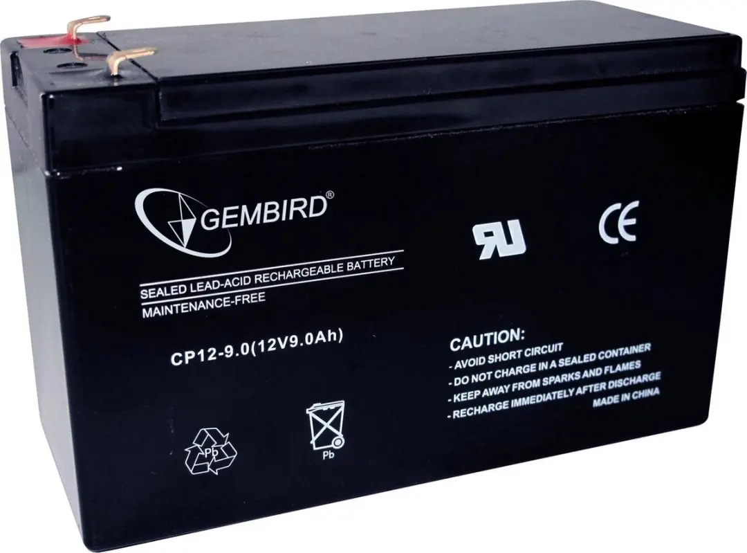 Gembird EnerGenie BAT-12V9AH Batterij 12V 9Ah