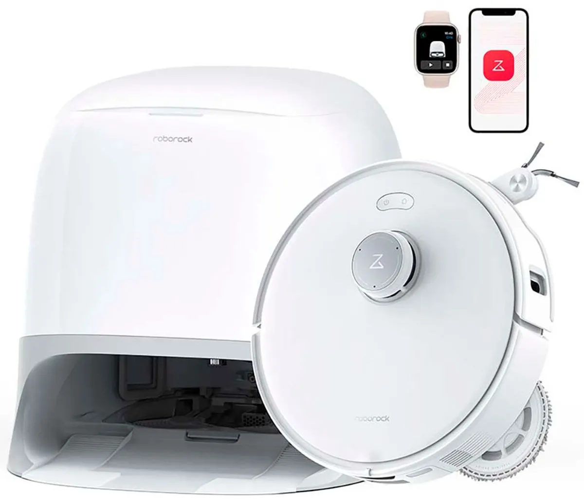 Roborock Qrevo Curv QRC02-00 Robotstofzuiger - 18500 Pa - Wit