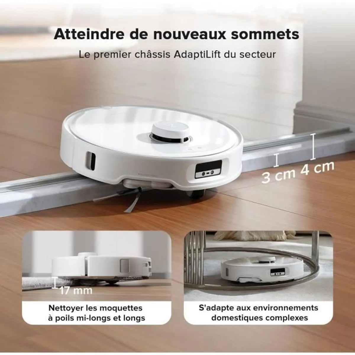 Roborock Qrevo Curv QRC02-00 Robotstofzuiger - 18500 Pa - Wit
