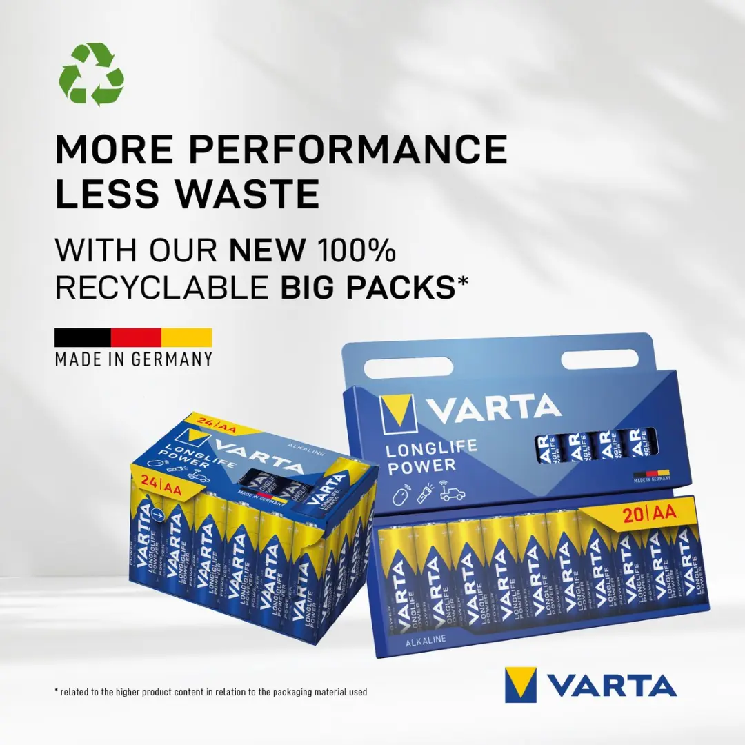 Varta Longlife Power AA 2930mAh - 8 Stuks