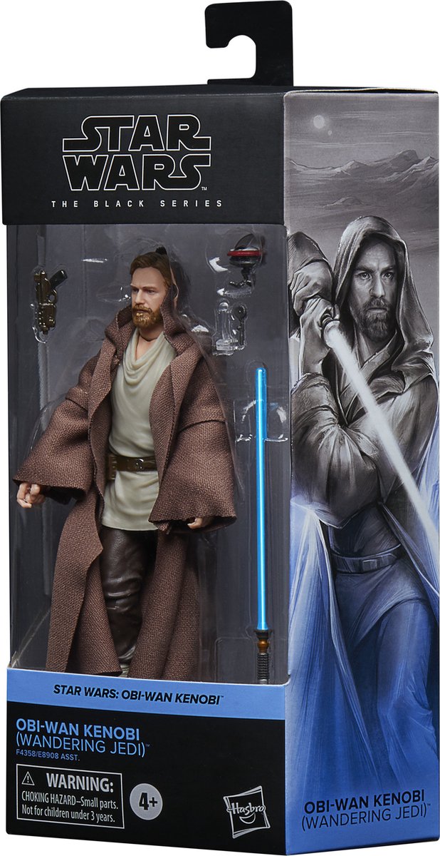 Hasbro Star Wars Actiefiguur Obi-Wan Kenobi (Wandering Jedi) 15 cm Obi-Wan Kenobi Black Series 2022 Multicolours